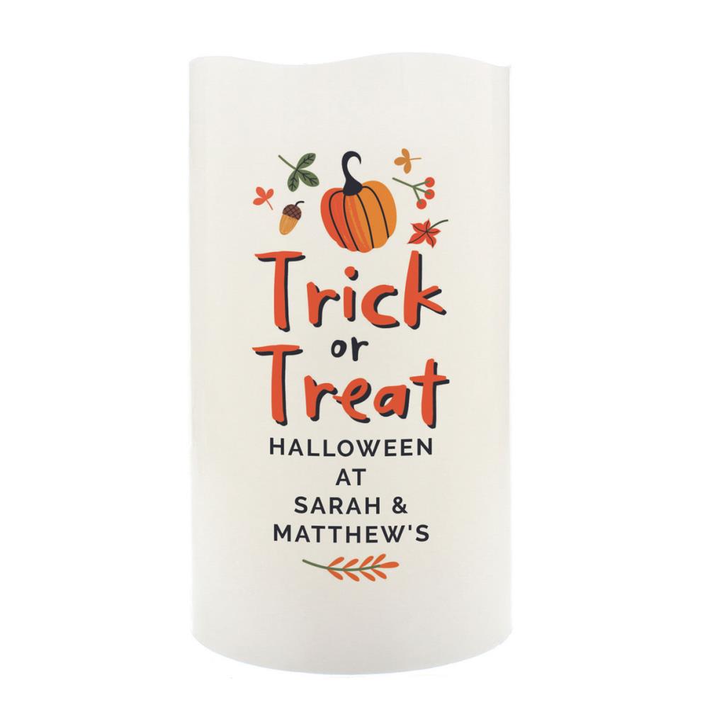 Personalised Trick or Treat LED Candle £13.49
